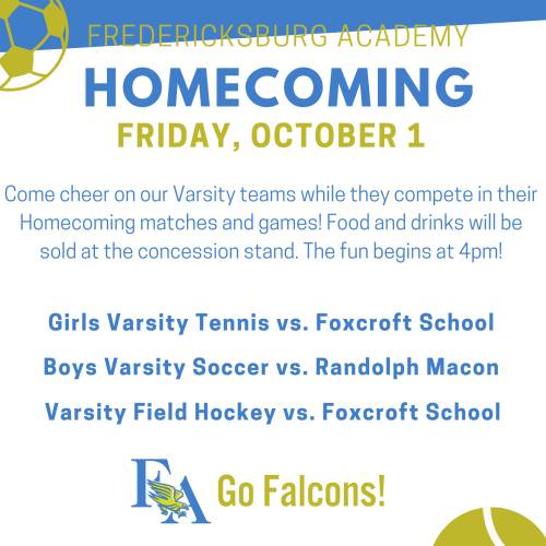 Exciting Homecoming Games Ahead: Go Falcons!