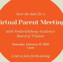 Virtual Parent Meeting Zoom Link